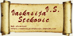 Vaskrsija Steković vizit kartica